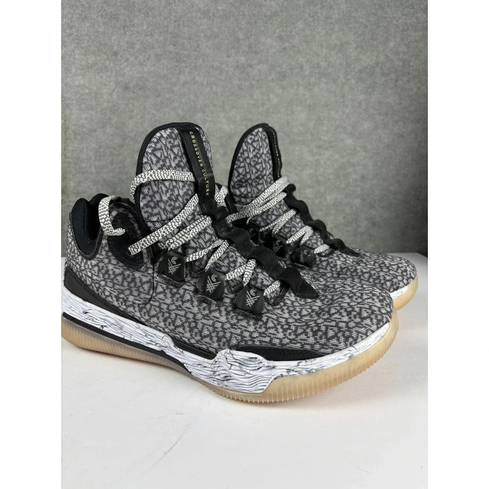 Crossover Culture Sniper LP2 Basketball Shoes Size 9 Black White Geometric